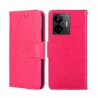 For Realme GT Neo 5 / GT3 / GT Neo 5 240W Crystal Texture Leather Phone Case(Rose Red) - 1