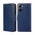 For Realme V30 5G / V30T Crystal Texture Leather Phone Case(Royal Blue) - 1