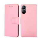 For Realme V30 5G / V30T Crystal Texture Leather Phone Case(Pink) - 1