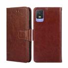 For TCL 403 Crystal Texture Leather Phone Case(Brown) - 1