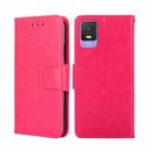 For TCL 403 Crystal Texture Leather Phone Case(Rose Red) - 1