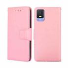 For TCL 403 Crystal Texture Leather Phone Case(Pink) - 1