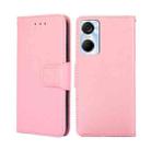 For Tecno Pop 6 Pro Crystal Texture Leather Phone Case(Pink) - 1