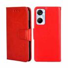 For Tecno Pop 6 Pro Crystal Texture Leather Phone Case(Red) - 1