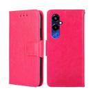 For Tecno Pova 4 Pro Crystal Texture Leather Phone Case(Rose Red) - 1