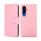 For Tecno Pova 4 Pro Crystal Texture Leather Phone Case(Pink) - 1