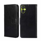 For Tecno Spark 9 Pro Crystal Texture Leather Phone Case(Black) - 1