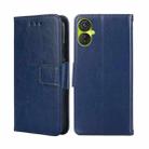 For Tecno Spark 9 Pro Crystal Texture Leather Phone Case(Royal Blue) - 1