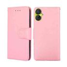 For Tecno Spark 9 Pro Crystal Texture Leather Phone Case(Pink) - 1