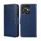 For Tecno Spark 10C Crystal Texture Leather Phone Case(Royal Blue) - 1