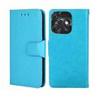 For Tecno Spark 10C Crystal Texture Leather Phone Case(Sky Blue) - 1