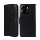 For Tecno Spark GO 2023 Crystal Texture Leather Phone Case(Black) - 1