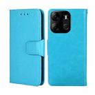 For Tecno Spark GO 2023 Crystal Texture Leather Phone Case(Sky Blue) - 1