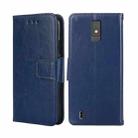 For ZTE Blade A32 Crystal Texture Leather Phone Case(Royal Blue) - 1