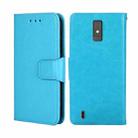 For ZTE Blade A32 Crystal Texture Leather Phone Case(Sky Blue) - 1