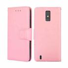 For ZTE Blade A32 Crystal Texture Leather Phone Case(Pink) - 1