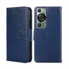 For Huawei P60 / P60 Pro Crystal Texture Leather Phone Case(Royal Blue) - 1