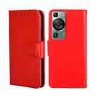 For Huawei P60 / P60 Pro Crystal Texture Leather Phone Case(Red) - 1