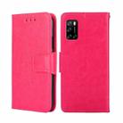 For Rakuten Big S Crystal Texture Leather Phone Case(Rose Red) - 1