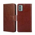 For Nokia G22 Crystal Texture Leather Phone Case(Brown) - 1