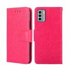 For Nokia G22 Crystal Texture Leather Phone Case(Rose Red) - 1
