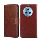 For Honor Magic5 Crystal Texture Leather Phone Case(Brown) - 1