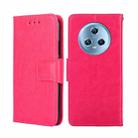 For Honor Magic5 Crystal Texture Leather Phone Case(Rose Red) - 1