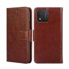 For Honor X5 4G Crystal Texture Leather Phone Case(Brown) - 1