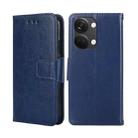 For OnePlus Ace 2V 5G Crystal Texture Leather Phone Case(Royal Blue) - 1