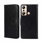 For Infinix Hot 20i Crystal Texture Leather Phone Case(Black) - 1
