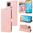 For OPPO A15 / A15s / A35 2021 Fantasy Skin-feel Calfskin Texture Leather Phone Case(Pink) - 1