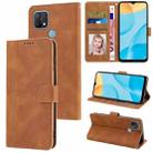 For OPPO A15 / A15s / A35 2021 Fantasy Skin-feel Calfskin Texture Leather Phone Case(Brown) - 1