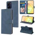 For Realme 10 4G Fantasy Skin-feel Calfskin Texture Leather Phone Case(Blue) - 1