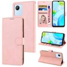 For Realme C30 4G / C30s / Narzo 50i Prime Fantasy Skin-feel Calfskin Texture Leather Phone Case(Pink) - 1