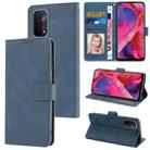 For OPPO  A54 5G / A74 5G / A93 5G / OnePlus Nord N200 5G Fantasy Skin-feel Calfskin Texture Leather Phone Case(Blue) - 1