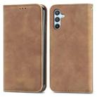 For Samsung Galaxy A54 5G Retro Skin Feel Magnetic Leather Phone Case(Brown) - 1