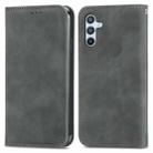 For Samsung Galaxy A54 5G Retro Skin Feel Magnetic Leather Phone Case(Grey) - 1
