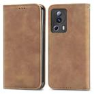 For Xiaomi 13 Lite Retro Skin Feel Magnetic Leather Phone Case(Brown) - 1