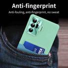 For Samsung Galaxy Note20 Ultra Two-Color Invisible Lens Holder Phone Case(Mint Green+Blue) - 2