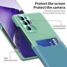 For Samsung Galaxy Note20 Ultra Two-Color Invisible Lens Holder Phone Case(Mint Green+Blue) - 5