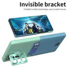 For Samsung Galaxy Note20 Ultra Two-Color Invisible Lens Holder Phone Case(Mint Green+Blue) - 6