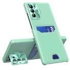 For Samsung Galaxy S23+ 5G Pure Color Invisible Lens Holder Phone Case(Mint Green) - 1