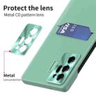 For Samsung Galaxy Note20 Ultra Pure Color Invisible Lens Holder Phone Case(Mint Green) - 4