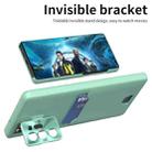 For Samsung Galaxy Note20 Ultra Pure Color Invisible Lens Holder Phone Case(Mint Green) - 6