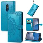 For Nokia C3 Mandala Flower Embossed Leather Phone Case(Blue) - 1