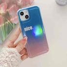 For iPhone 14 Pro Airbag Laser Phone Case(Blue) - 1