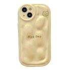 For iPhone 14 Pro Max Meteorite Texture Phone Case(Yellow Bear) - 1