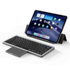 DUX DUCIS OK Series V1 Universal Tablet Bluetooth Keyboard Leather Case with Touchpad(Black) - 1