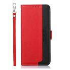 For Motorola Moto G64 5G KHAZNEH Litchi Texture Leather RFID Phone Case(Red) - 3