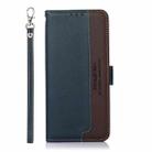 For Motorola Moto G64 5G KHAZNEH Litchi Texture Leather RFID Phone Case(Blue) - 3